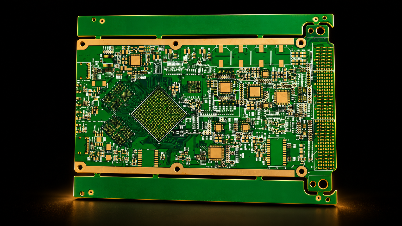 Advanced multilayer printed circuit board in a precision manufacturing environment